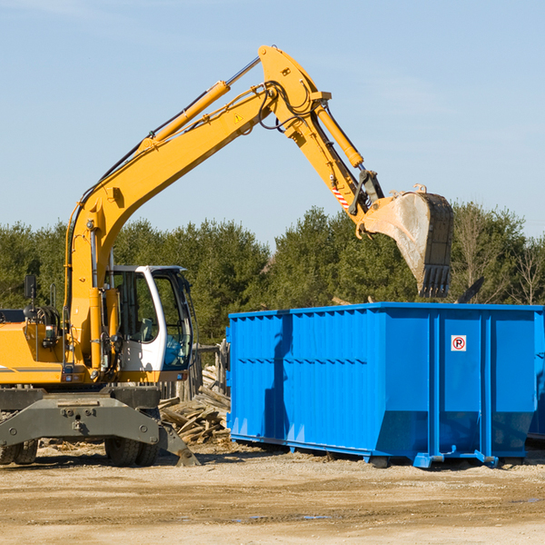 are there any restrictions on where a residential dumpster can be placed in Orange County